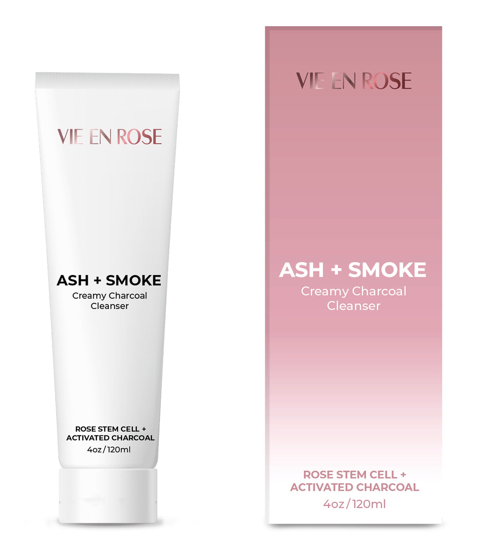 Vie en rose Ash+smoke Creamy Charcoal Cleanser