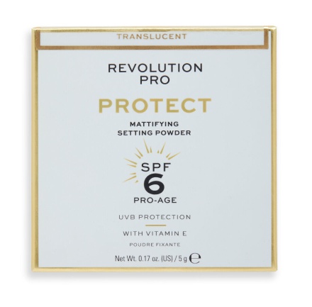 Revolution Pro Protect Mattifying Translucent Pressed Setting Powder SPF6