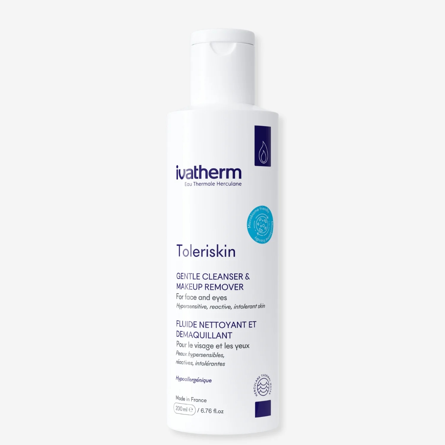 ivatherm Eau Thermale Herculane Toleriskin Fluid Cleanser For Hypersensitive Skin