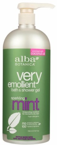 Alba Botanica Very Emollient Bath & Shower Gel Sparkling Mint