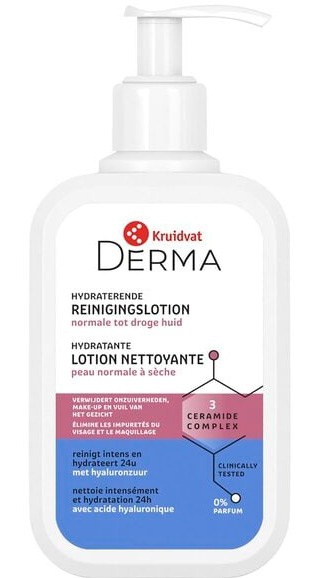 Kruidvat Derma Cleansing Lotion - Hydraterende Reinigingslotion - Hydratante Lotion Nettoyante