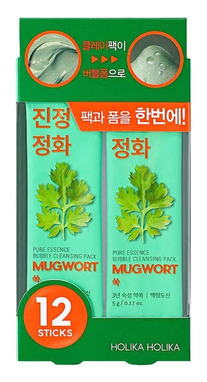 Holika Holika Pure Essence Mugwort Bubble Cleansing Pack