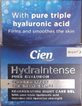 Cien Hydraintense Regenerating Night Care Gel