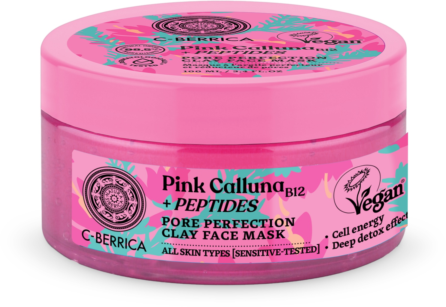 Natura Siberica C-Berrica Pink Calluna Pore Perfection Clay Face Mask