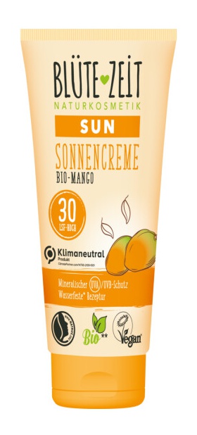 Blüte Zeit Sun Sonnencreme Bio-mango 30 Lsf