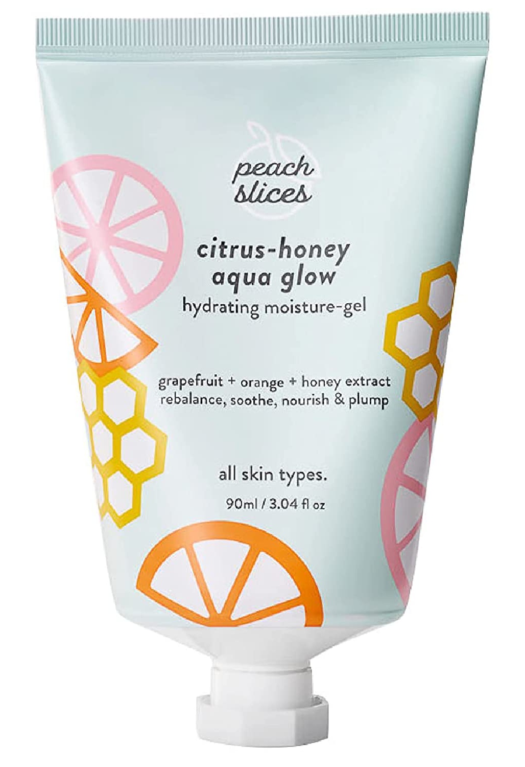 Peach slices Citrus-honey Aqua Glow Hydrating Moisture-gel