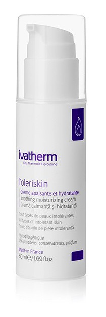ivatherm Eau Thermale Herculane Toleriskin Soothing Moisturizing Cream, All Types Of Intolerant Skin