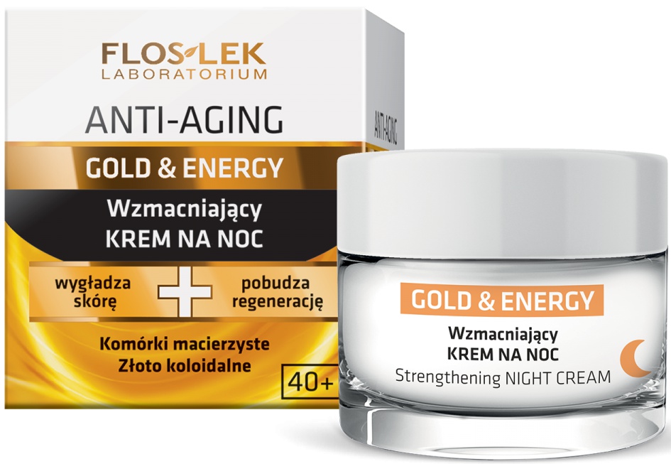 Floslek Anti-Aging Gold & Energy Strengthening Night Cream