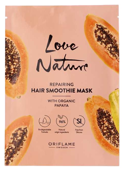 Oriflame Love Nature Repairing Hair Smoothie Mask With Organic Papaya
