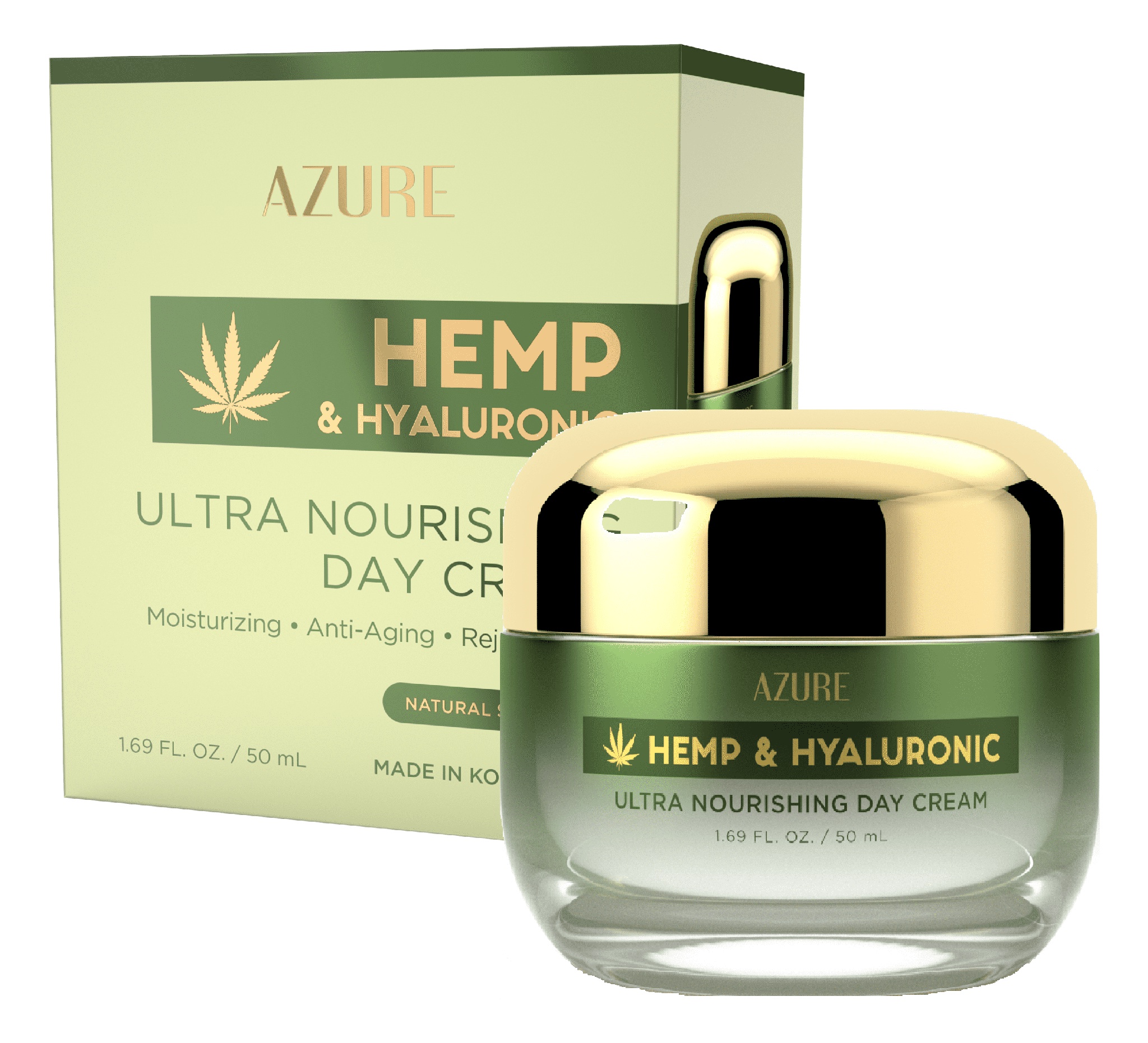 Azure Skincare Hemp & Hyaluronic Ultra Nourishing Day Cream