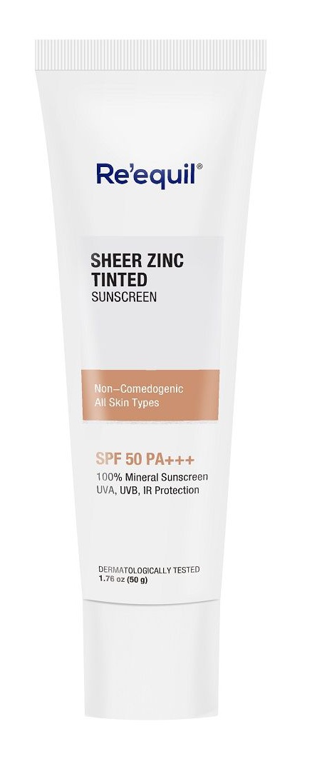 Re'equil Sheer Zinc Tinted Mineral Sunscreen Spf 50 Pa+++