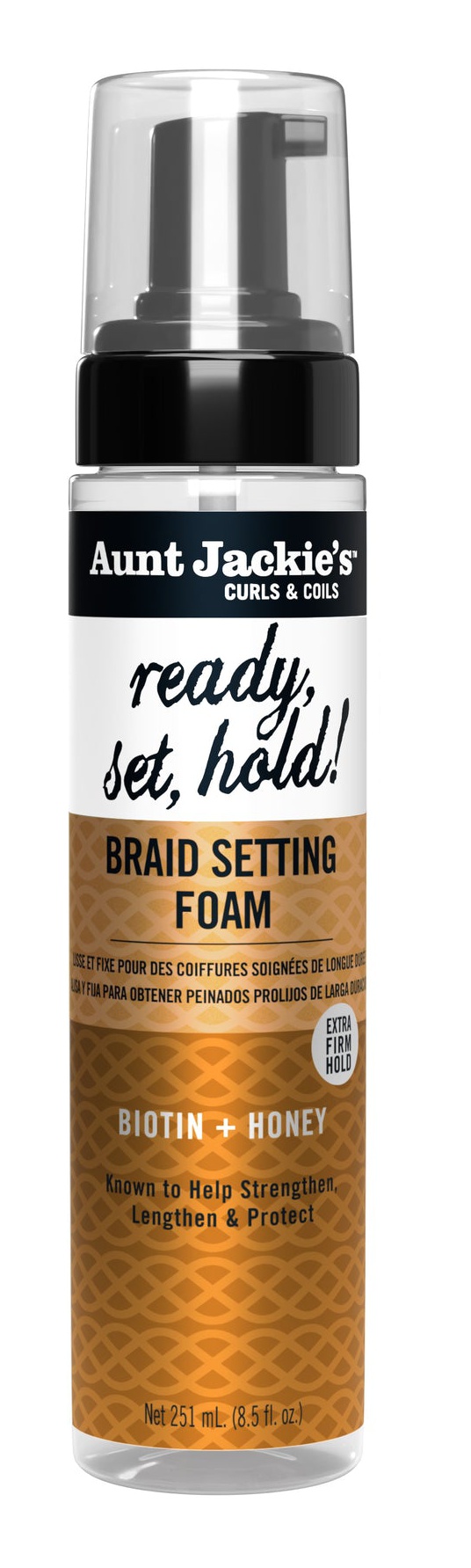 Aunt Jackie's Biotin & Honey Braid Setting Foam