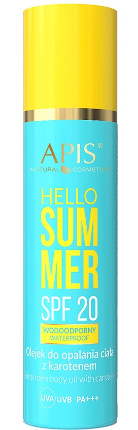 APIS Hello Summer Sunscreen Body Oil With Carotene SPF 20