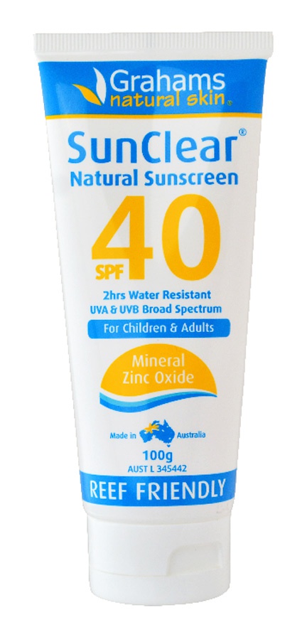 Grahams Sunclear Natural Sunscreen SPF40