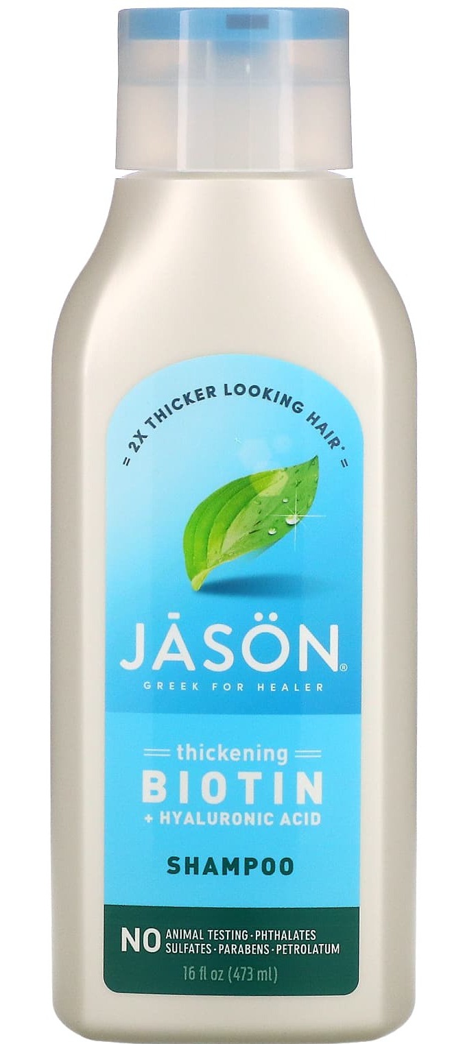 Jason Natural, Thickening Biotin + Hyaluronic Acid Shampoo,