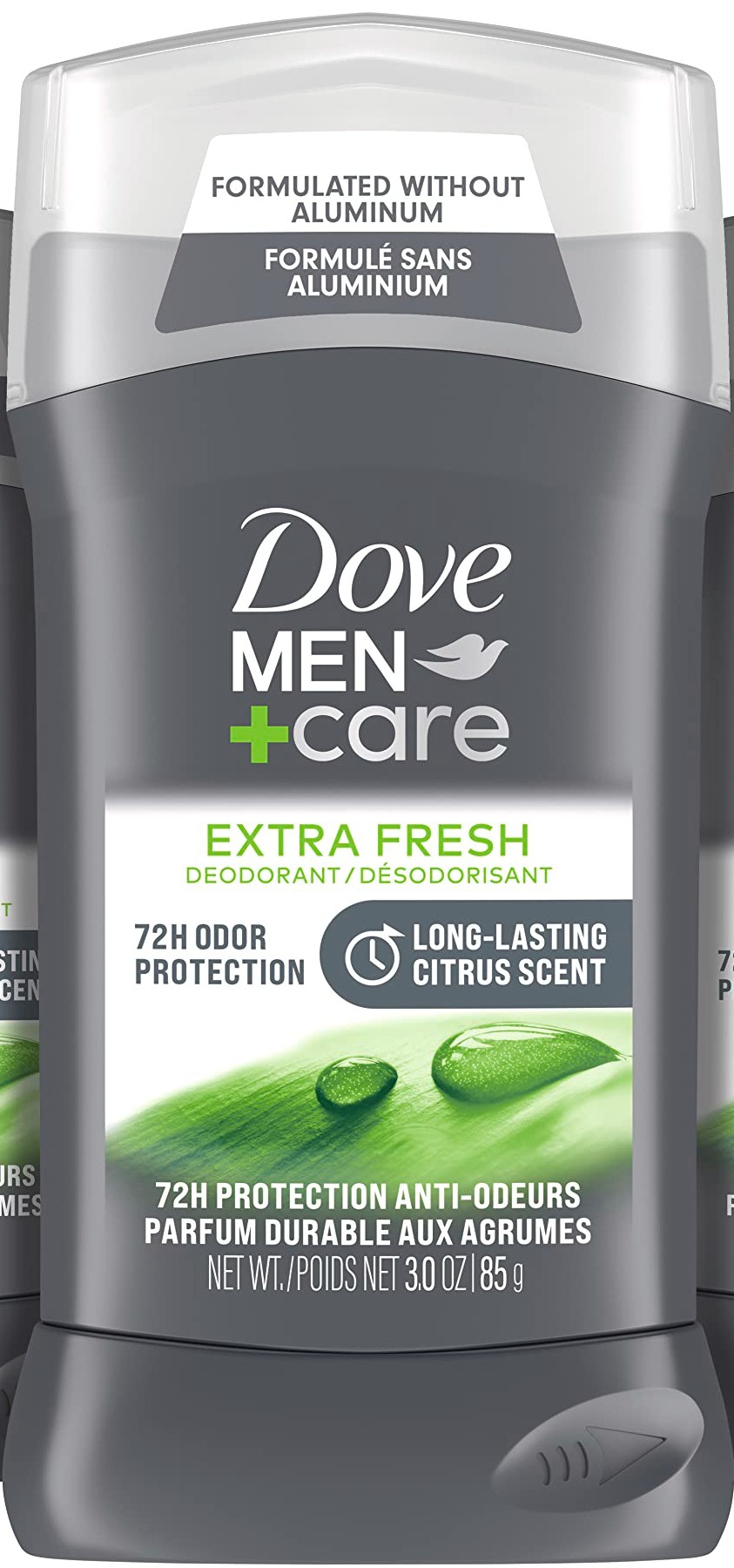 Dove Men+care Deodorant Stick For Men Extra Fresh 4 Count Aluminum Free 72-hour Odor Protection Mens Deodorant With 1/4 Moisturizing Cream