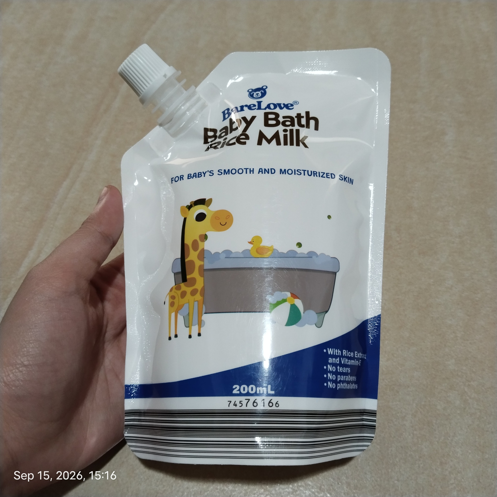 BareLove Baby Bath Rice Milk