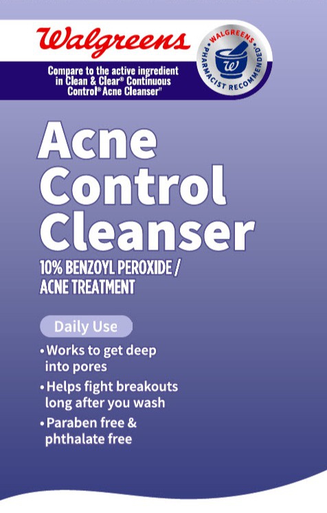 Walgreens Acne Control Cleanser