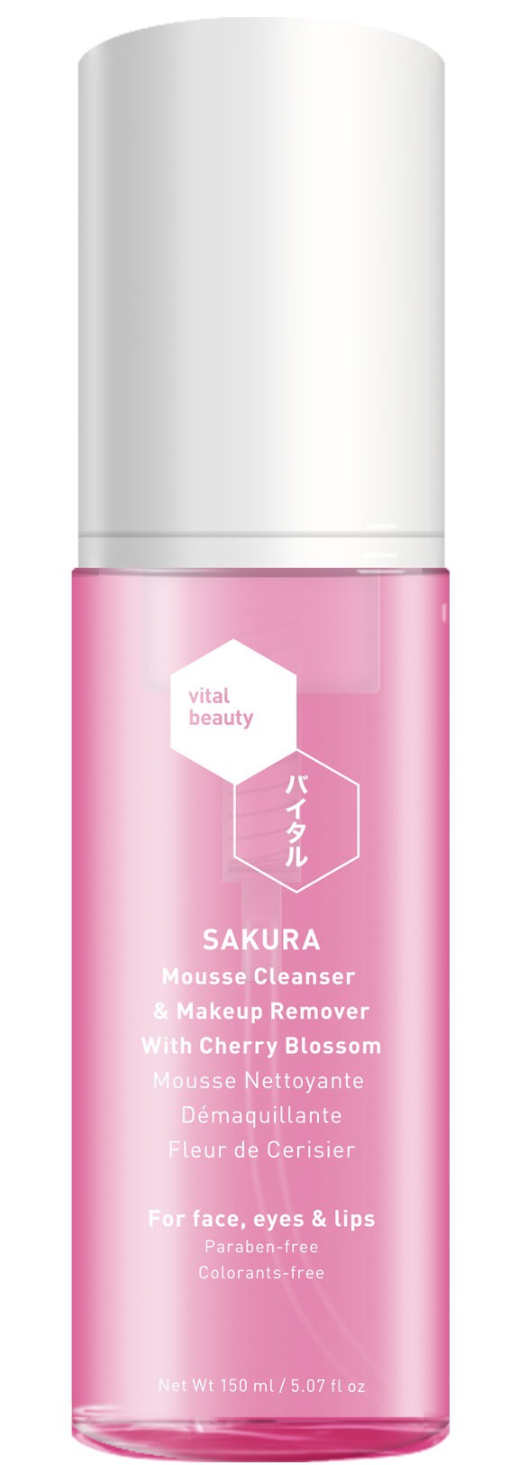 Vital Beauty Sakura Mousse Cleanser & Makeup Remover