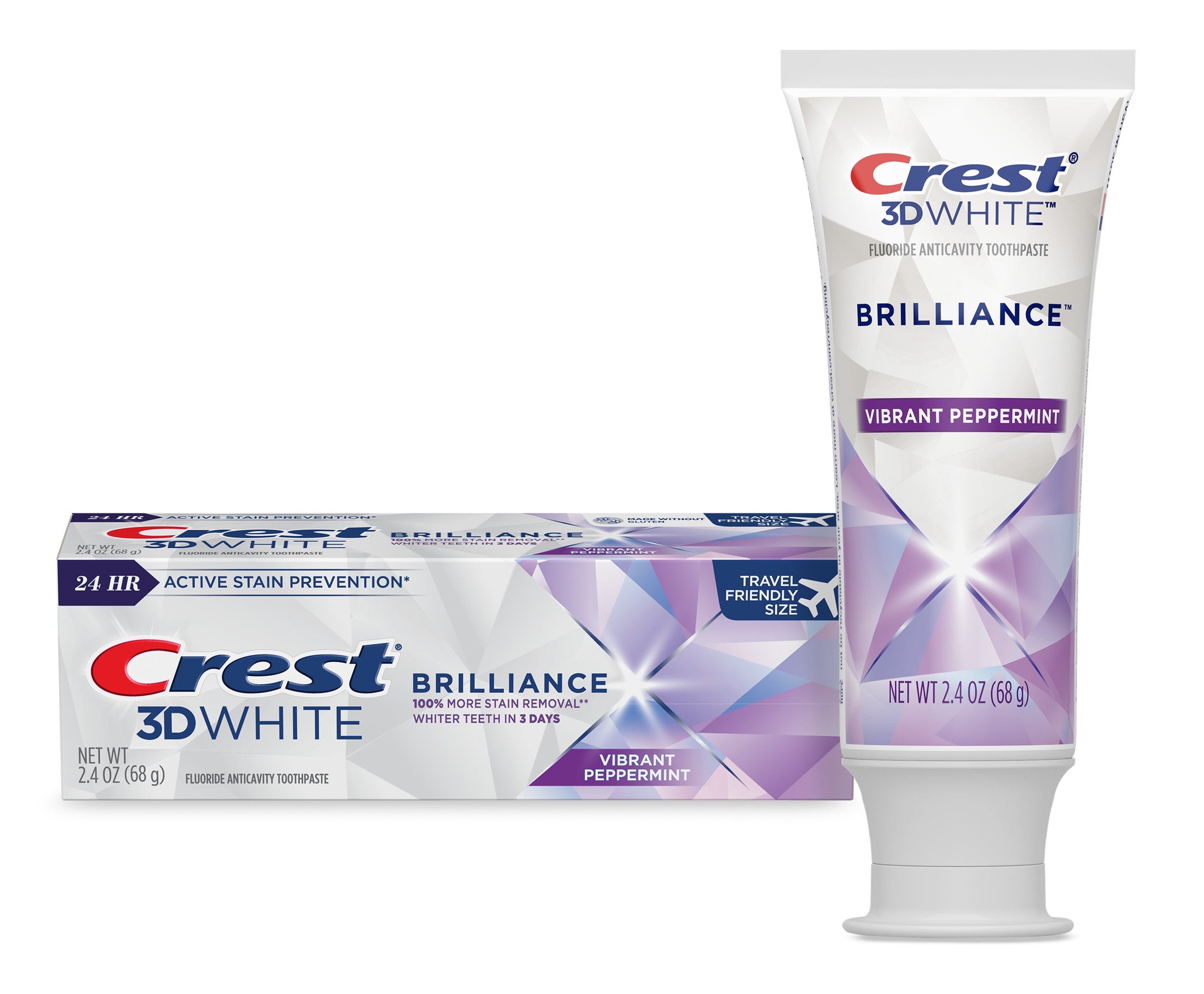 Crest 3d White Brilliance Vibrant Peppermint Teeth Whitening Toothpaste