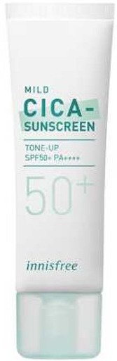 innisfree Mild Cica Sunscreen Tone-up SPF50+ Pa++++
