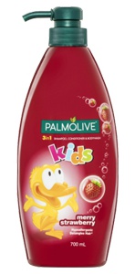 Palmolive Kids 3 In 1 Shampoo, Body Wash And Conditioner - Strawberry