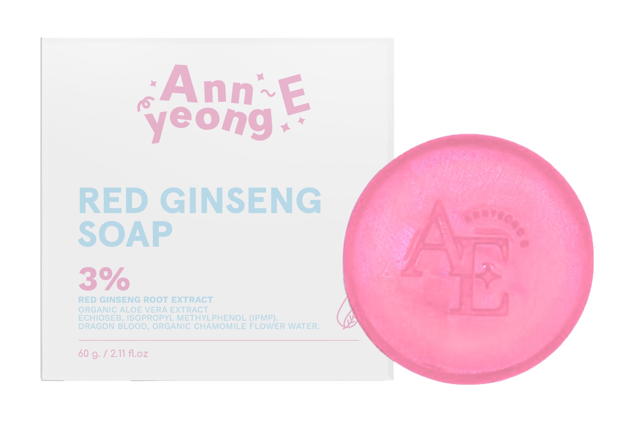 Annyeong E Red Ginseng Soap สบู่โสมแดง