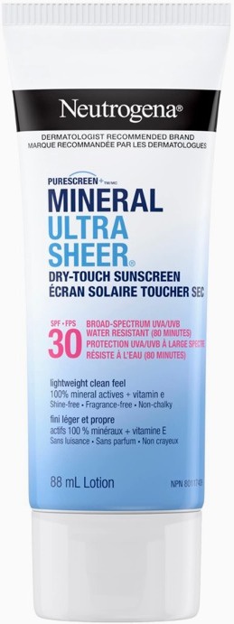 Neutrogena Mineral Ultra Sheer Dry-touch Sunscreen Lotion SPF 30