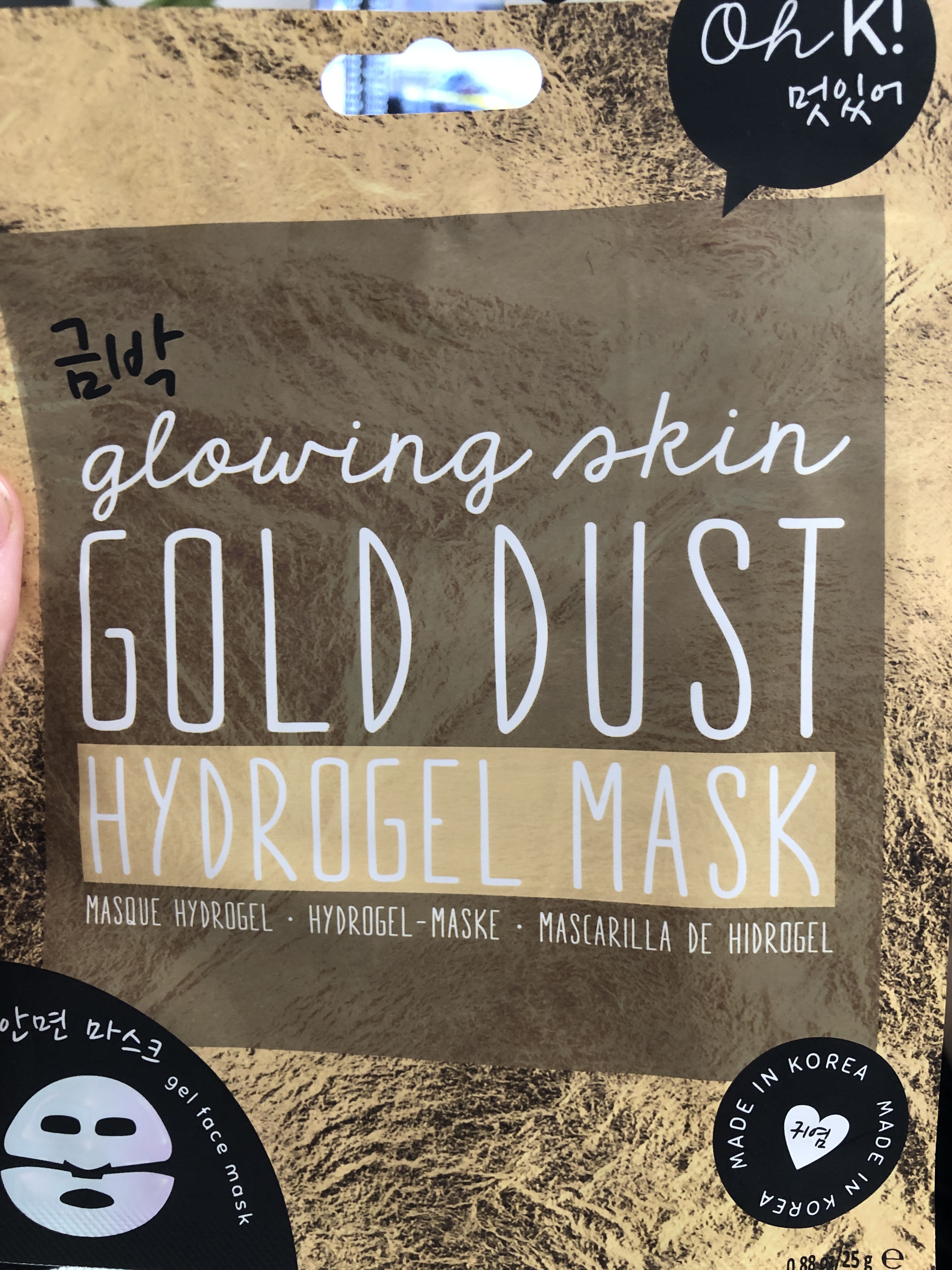 OhK! Glowing Skin Gold Dust Hydrogel Mask
