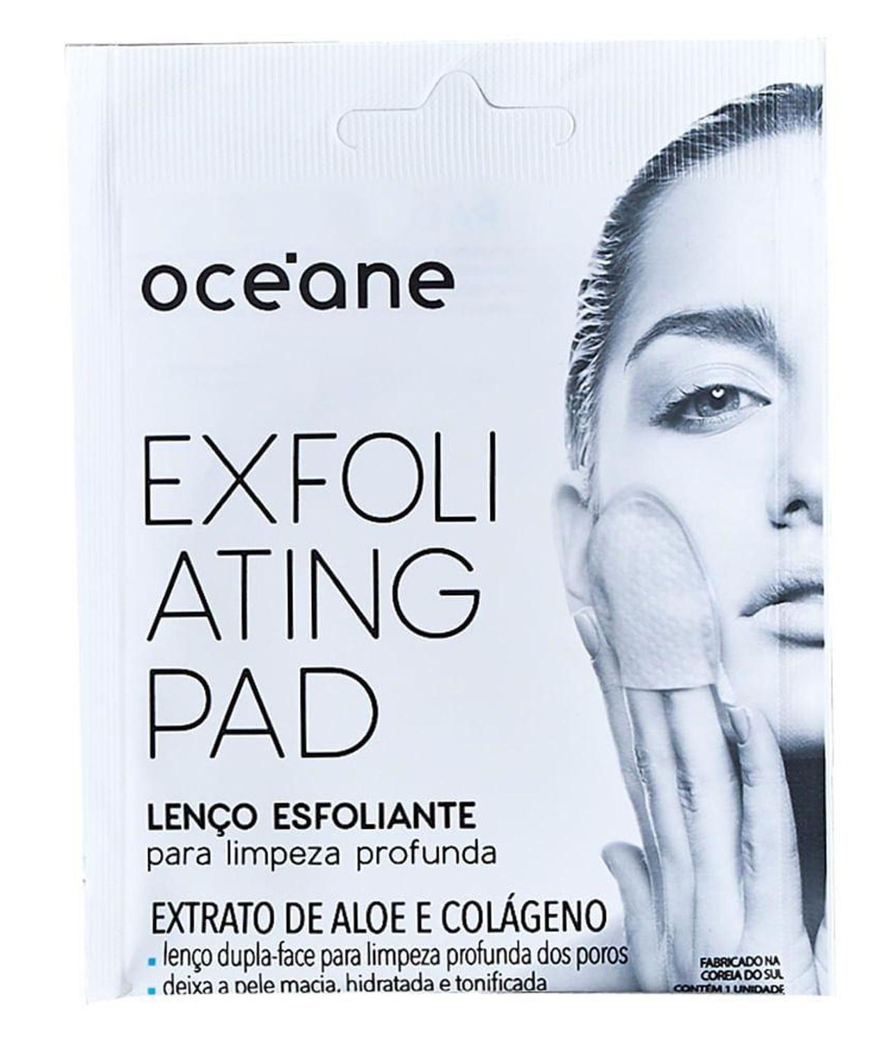 Oceane Lenço Esfoliante Facial Com Extrato De Aloe E Colágeno