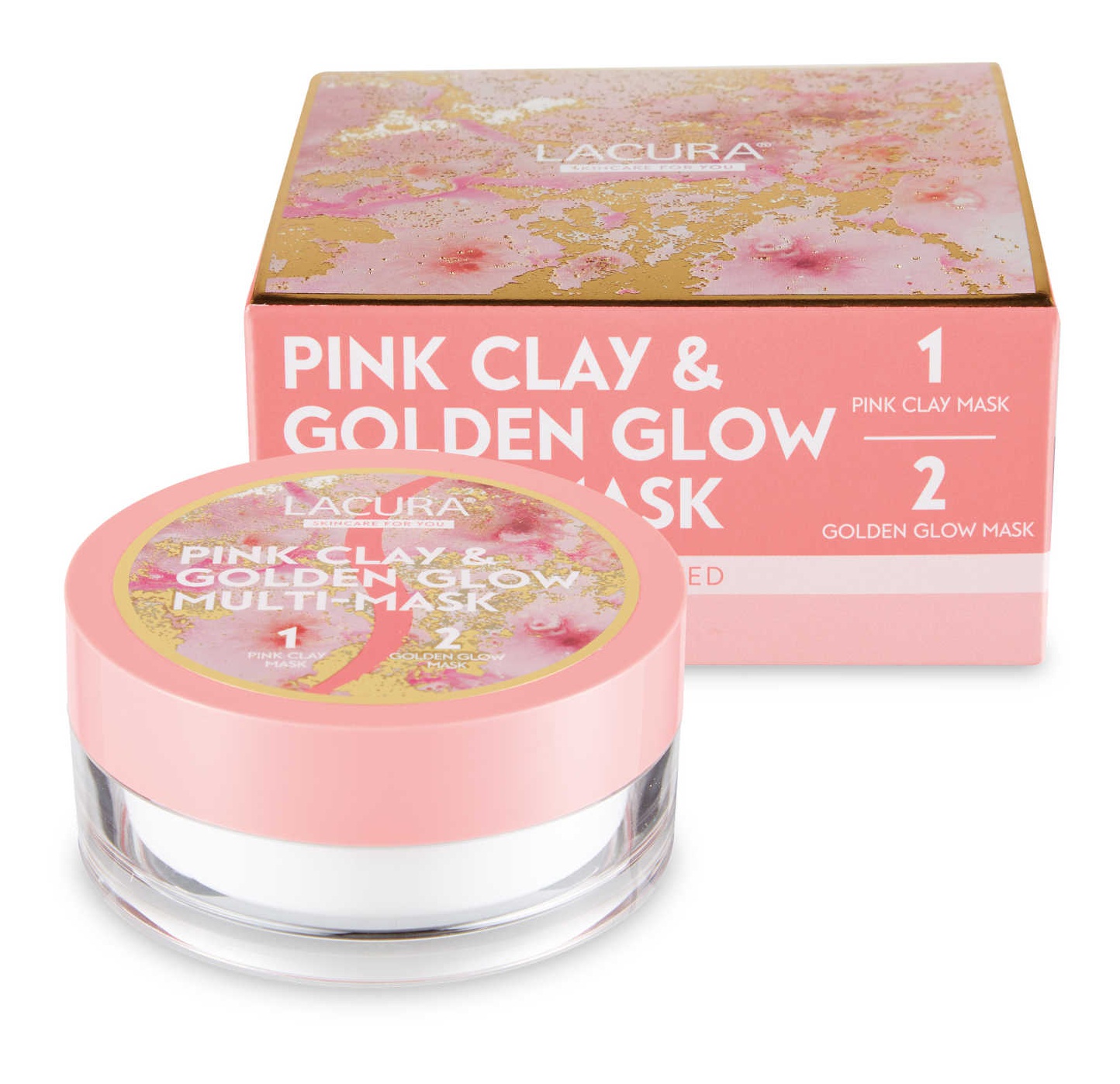 LACURA Pink Clay And Golden Glow Multi-Mask
