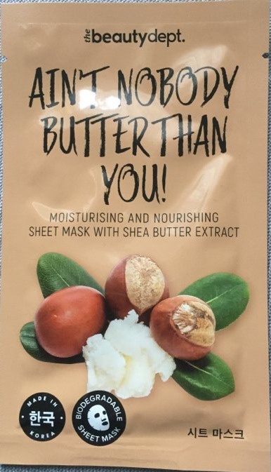 The beauty dept. Ain't Nobody Butter Than You Moisturizing And Nourishing Sheet Mask With Shea Butter Extract