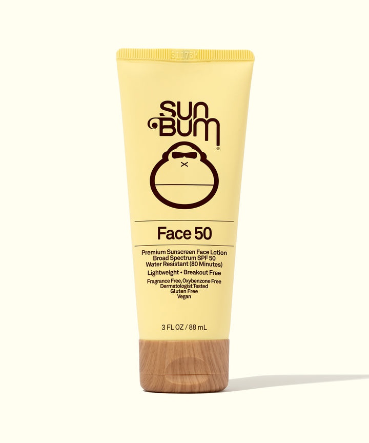 Sun Bum Face 50 Premium Sunscreen Face Lotion Broad Spectrum SPF 50 Water Resistant (80 Minutes)