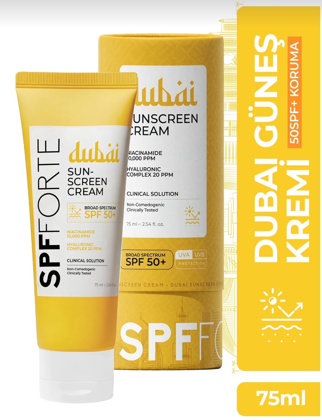 Dubai sunscreen cream SPF Forte