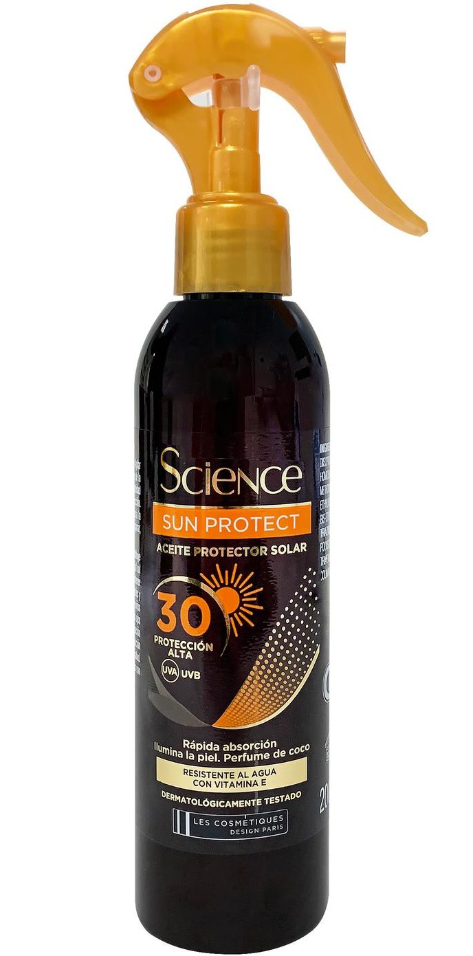 Les cosmetiques Science Spray Aceite Protector Solar FPS30