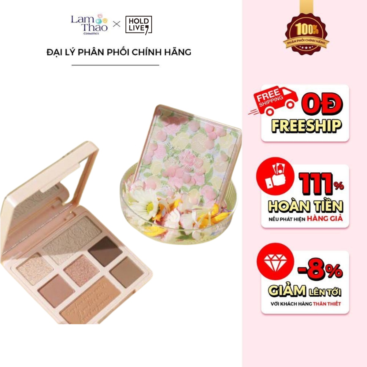 HOLD LIVE Paris Garden Eyeshadow Palette 702