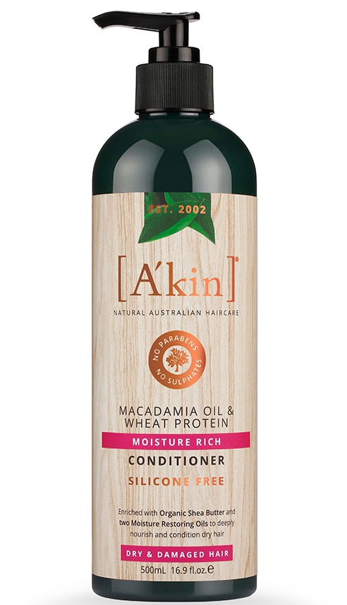 A'KIN Moisture Rich Macadamia Oil & Wheat Protein Conditioner