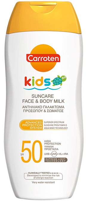 Carroten Kids Suncare Face & Body Milk SPF50