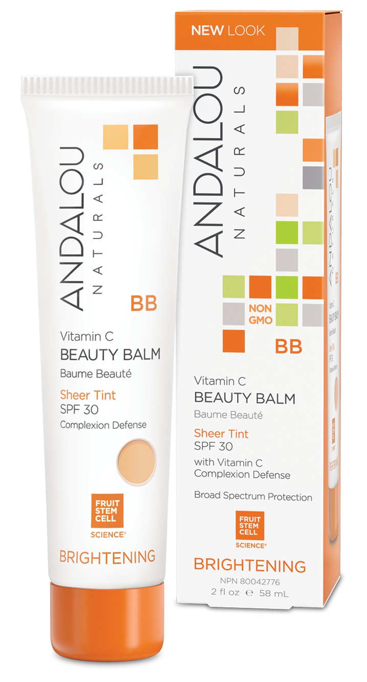 Andalou Naturals Brightening Vitamin C BB Beauty Balm Sheer Tint SPF 30