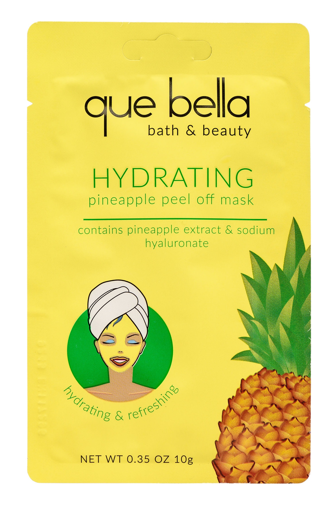 que bella Hydrating Pineapple Peel Off Mask