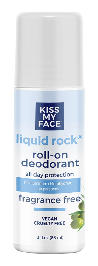 Kiss My Face Liquid Rock Roll-on Deodorant, Fragrance Free