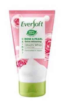 Eversoft Rose & Pearl Extra Whitening Mochi Whip Cleanser