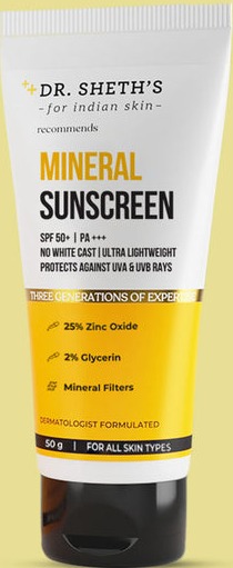 Compare: Dr. Sheth's Mineral Sunscreen vs Dr. Sheth's Oat And Zinc ...