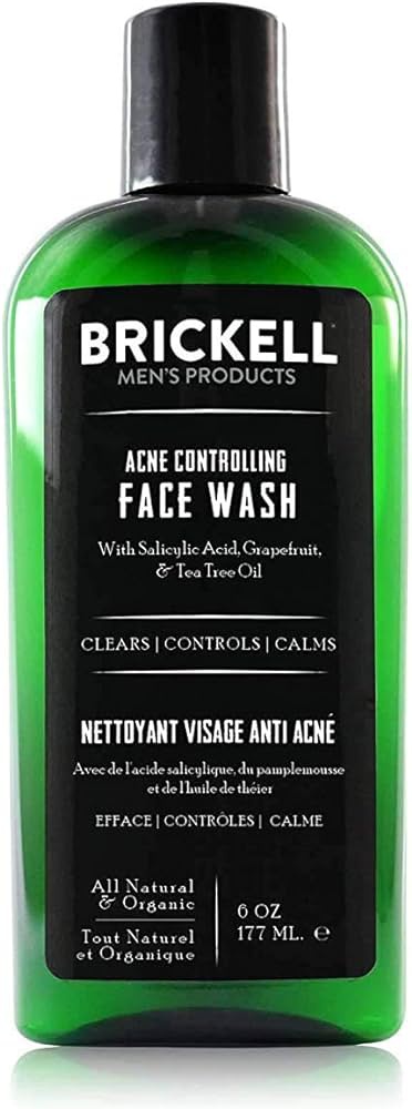 Brickell Men's Products Acne Controlling Face Wash For Men