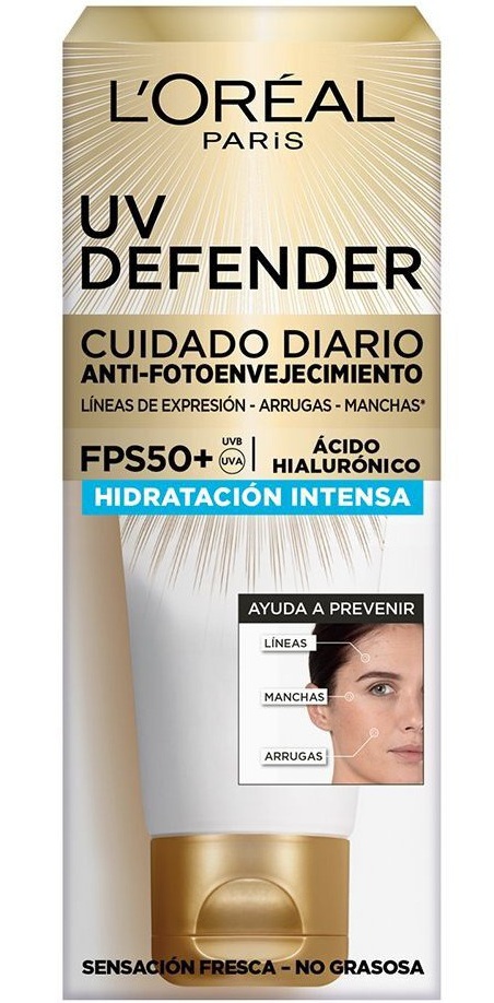 L'Oreal Cuidado Diario Anti-fotoenvejecimiento Hidratación Intensa FPS 50+