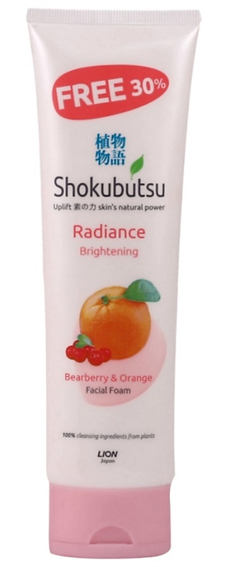 Shokubutsu Radiance Brightening Bearberry & Orange Facial Foam