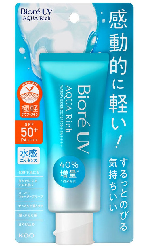 Biore UV Aqua Rich Watery Essence Sunscreen SPF 50+ Pa++++ (2023)