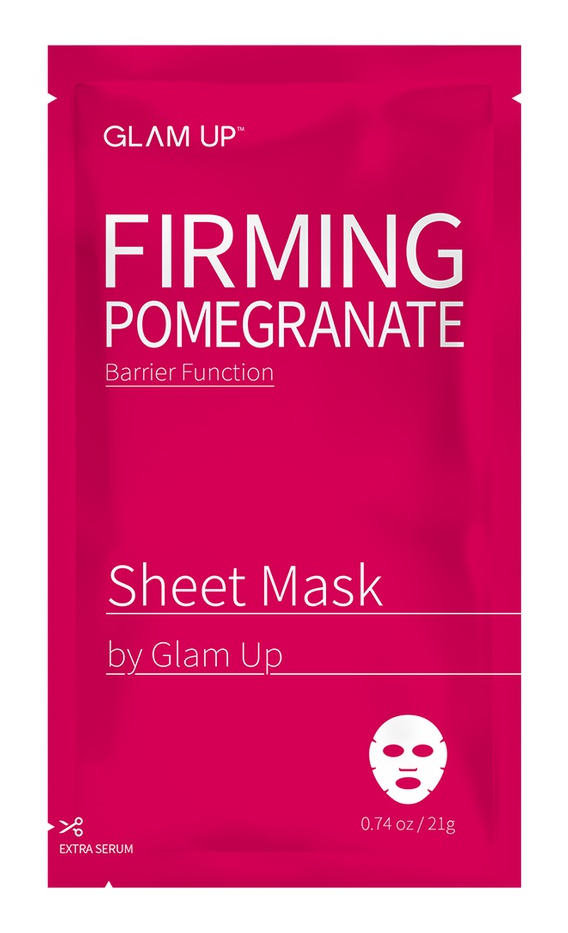 GLAM UP Firming Pomegranate Sheet Mask