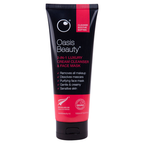 Oasis Beauty 2-In-1 Luxury Cream Cleanser & Face Mask