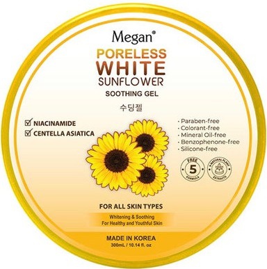 Megan Poreless White Sunflower Soothing Gel